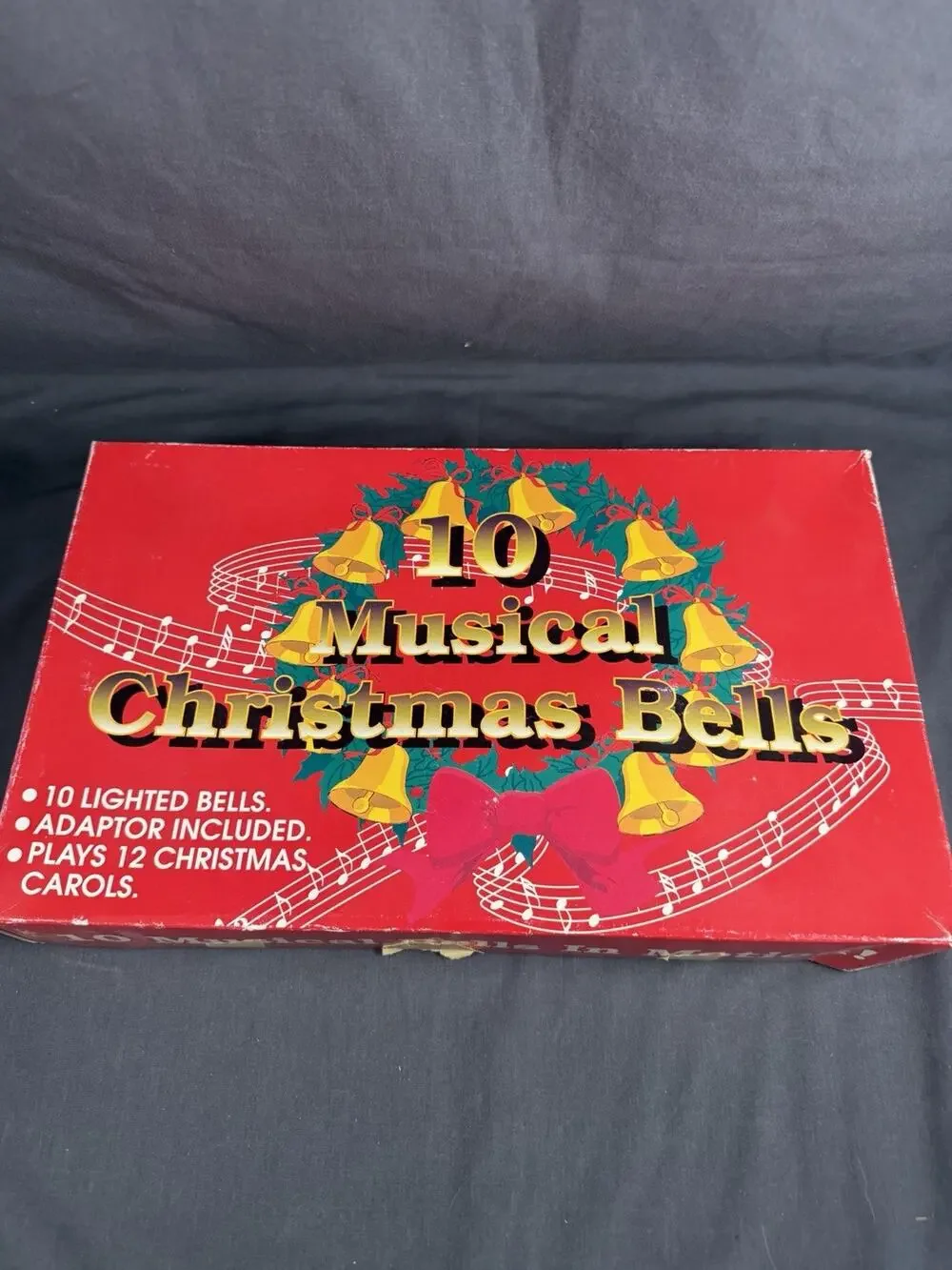 Vintage 1990 Musical Christmas Bells String Set / 10 Bells Tested
